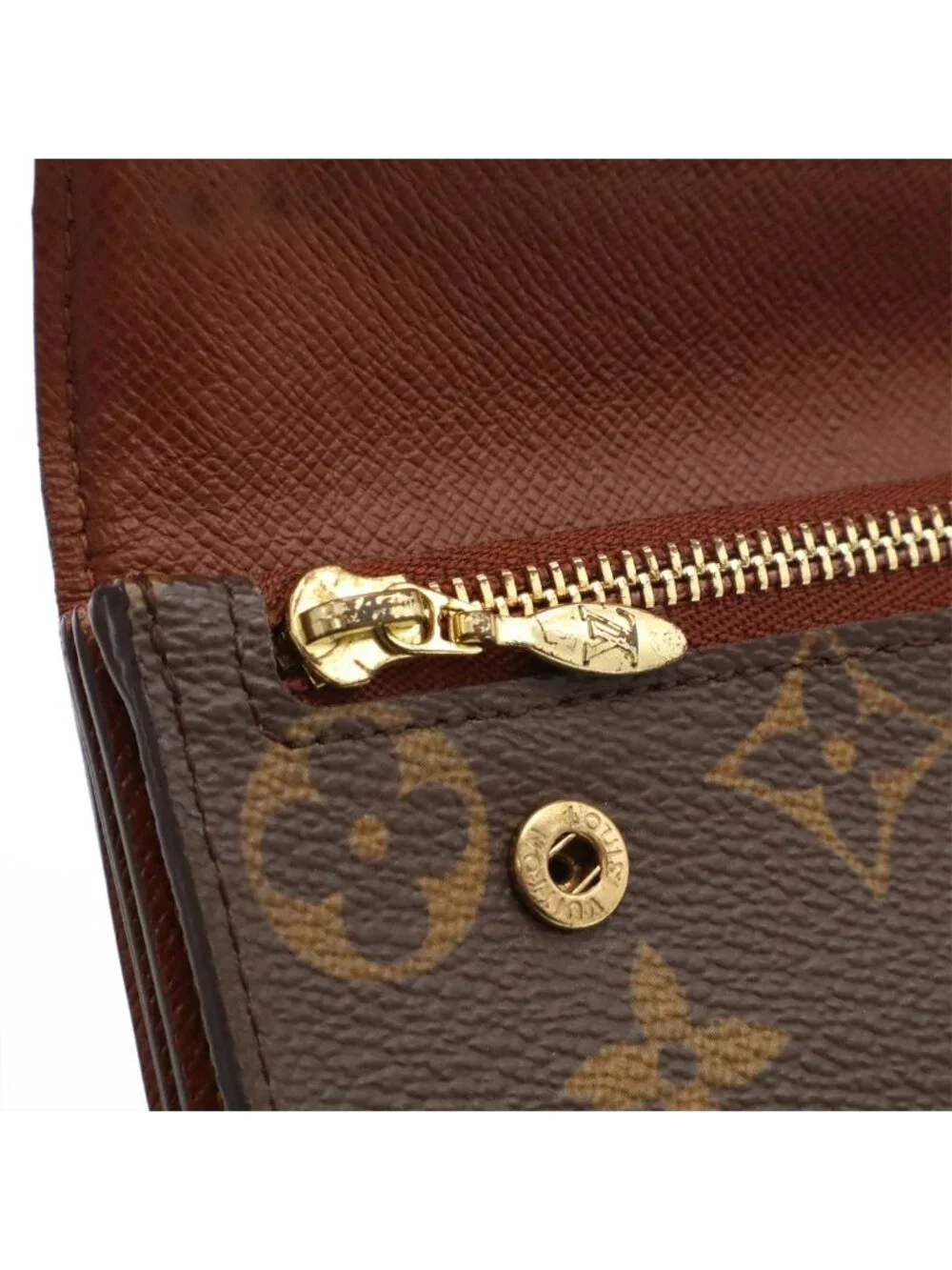 Louis Vuitton Monogram Portefeuille Accordion Wallet Bifold Chain Out of Stock